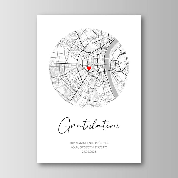 Gratulation - Personalisiertes Poster