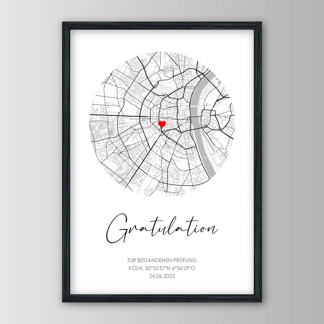 Gratulation - Personalisiertes Poster