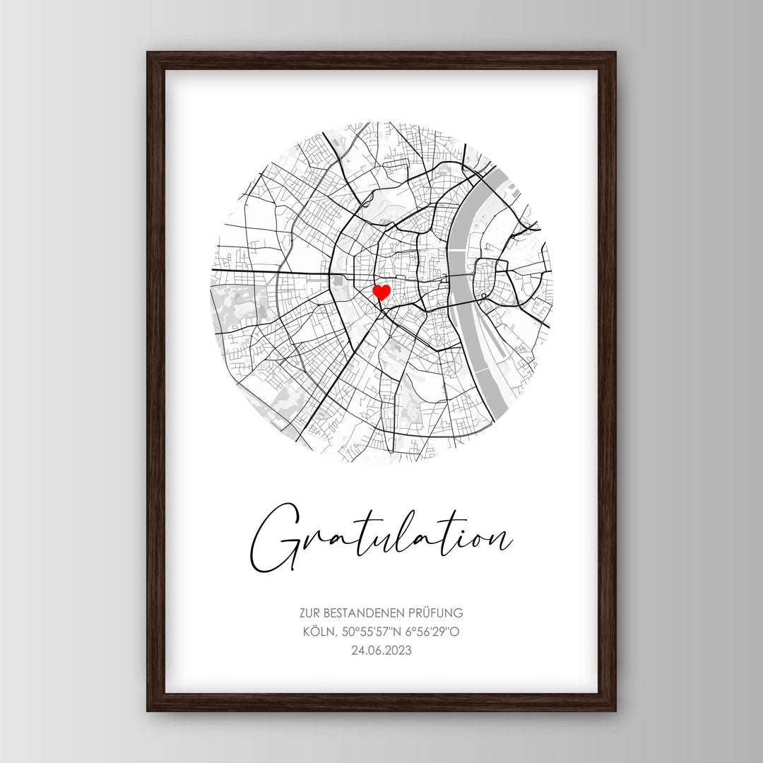 Gratulation - Personalisiertes Poster