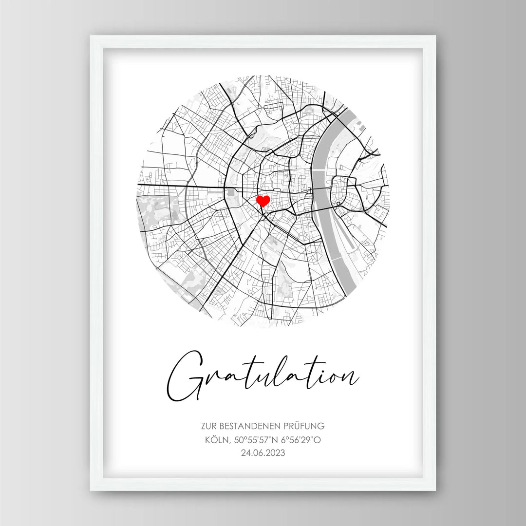 Gratulation - Personalisiertes Poster