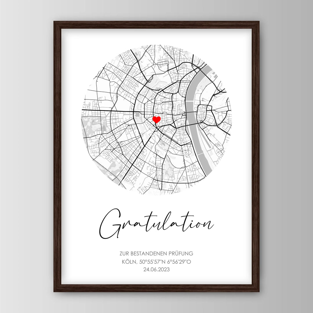 Gratulation - Personalisiertes Poster