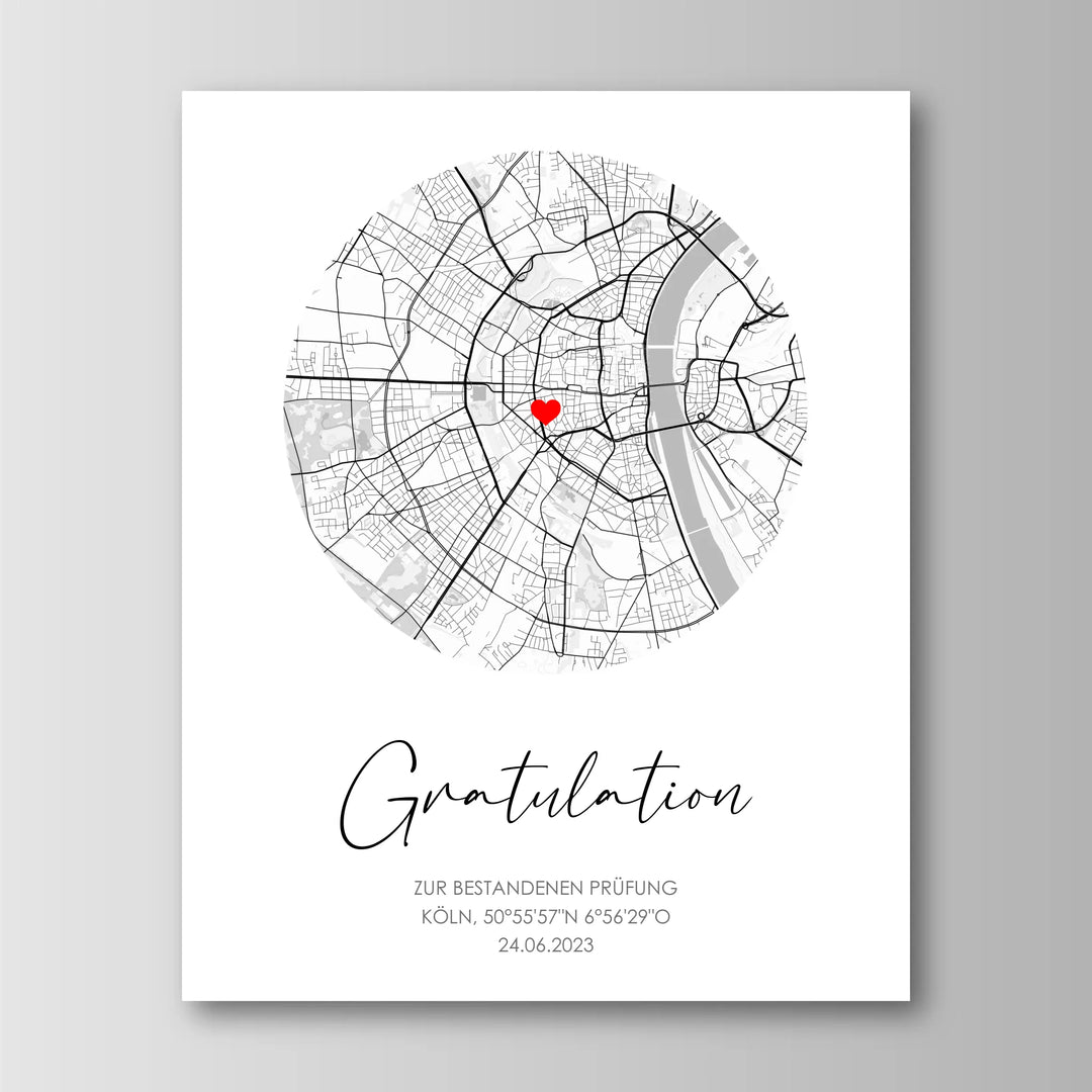 Gratulation - Personalisiertes Poster