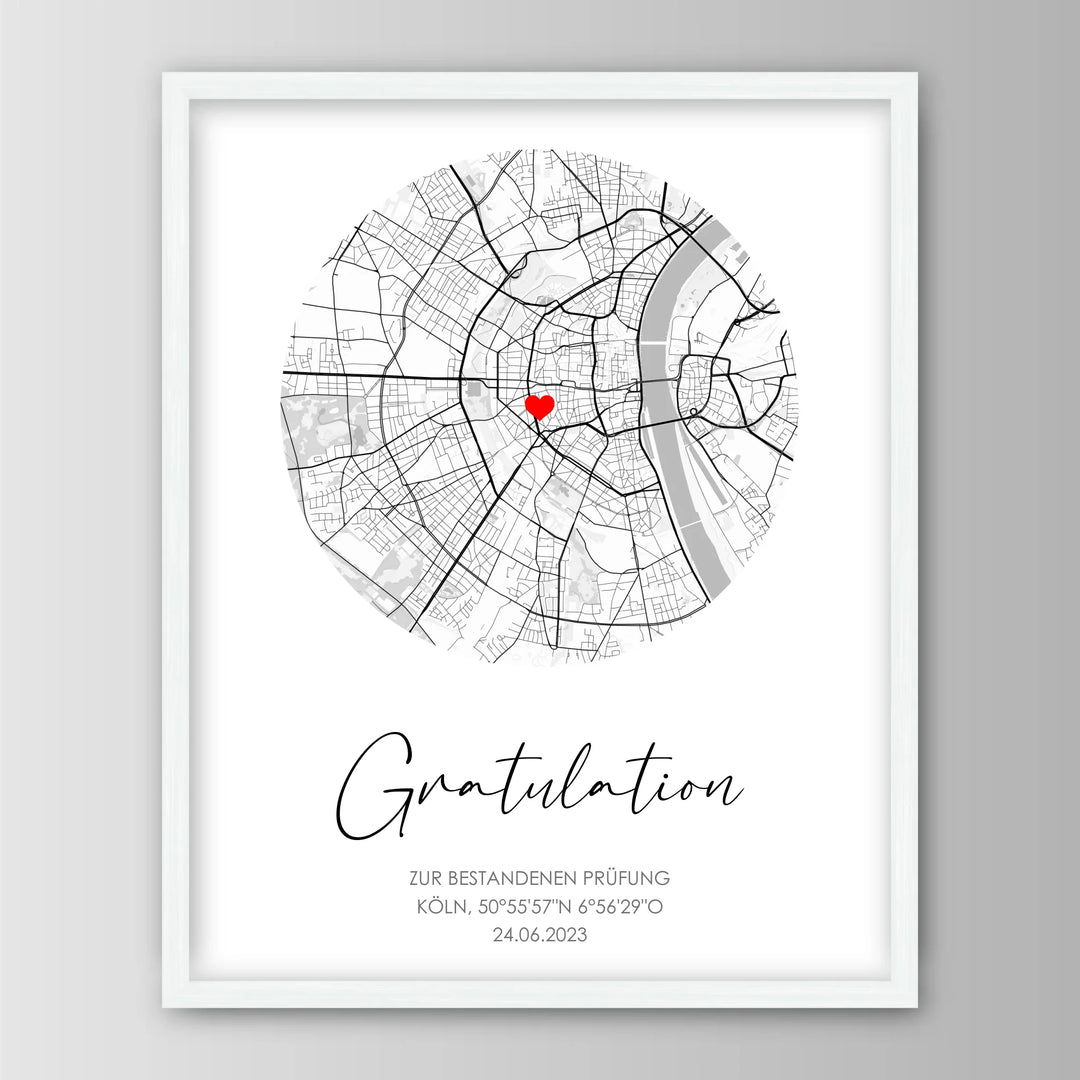 Gratulation - Personalisiertes Poster