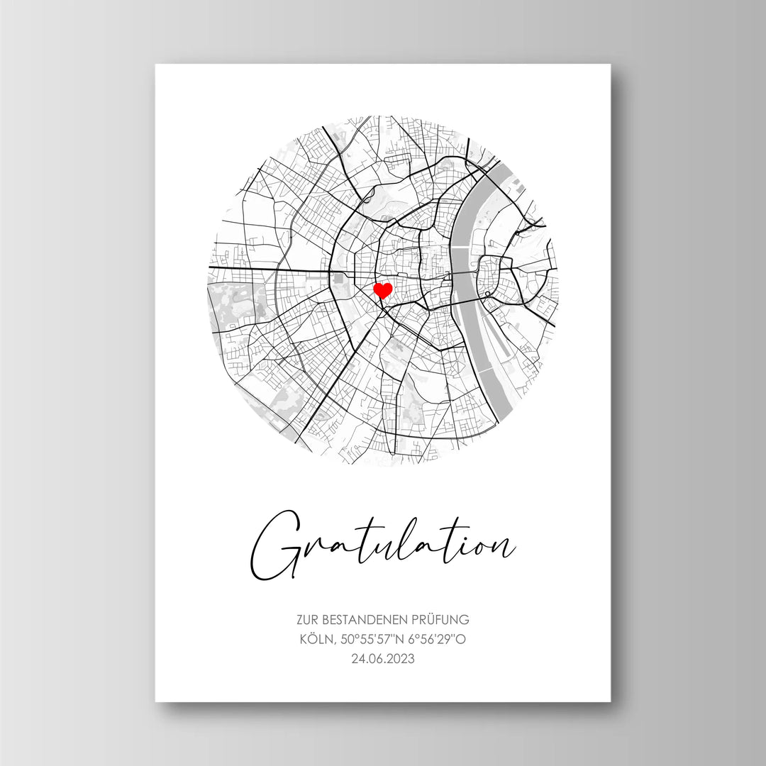 Gratulation - Personalisiertes Poster