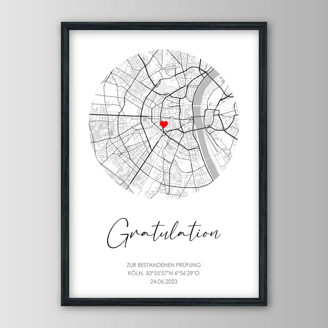 Gratulation - Personalisiertes Poster