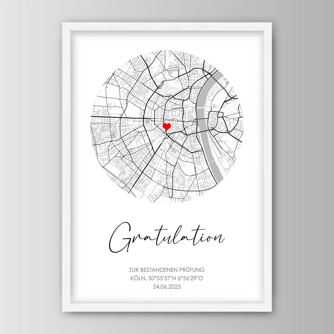Gratulation - Personalisiertes Poster