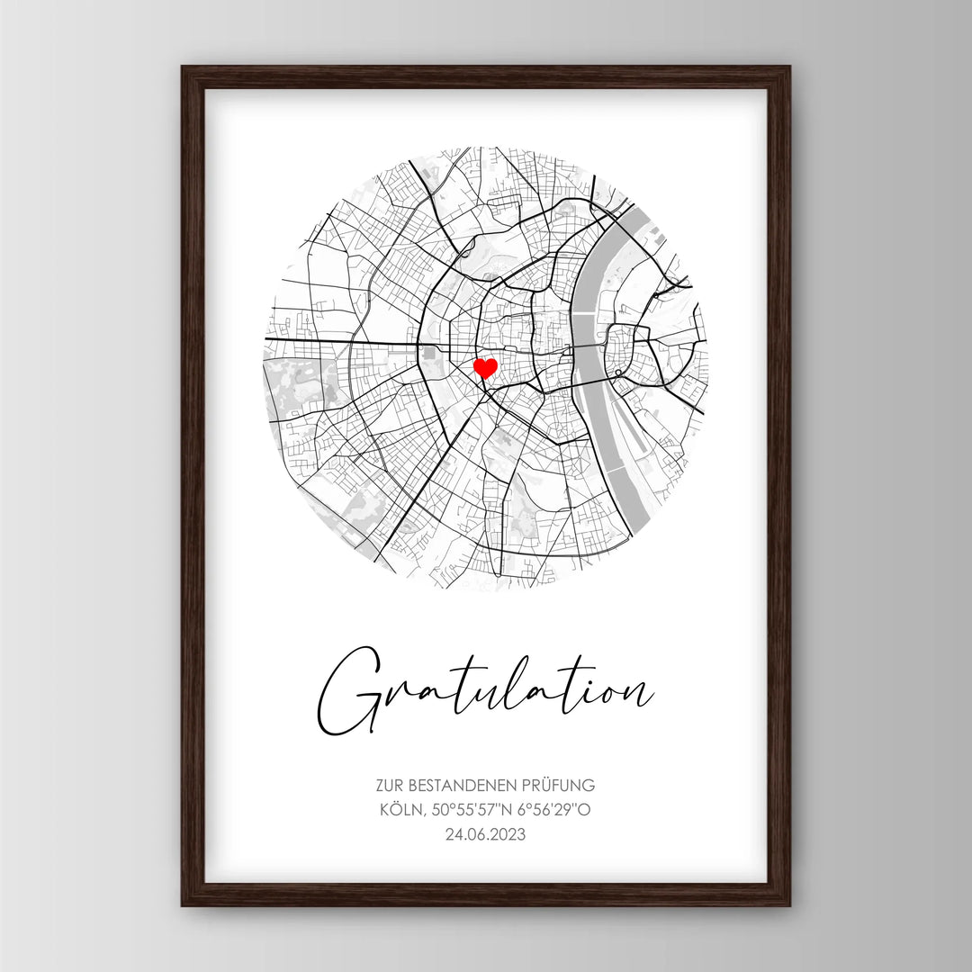 Gratulation - Personalisiertes Poster