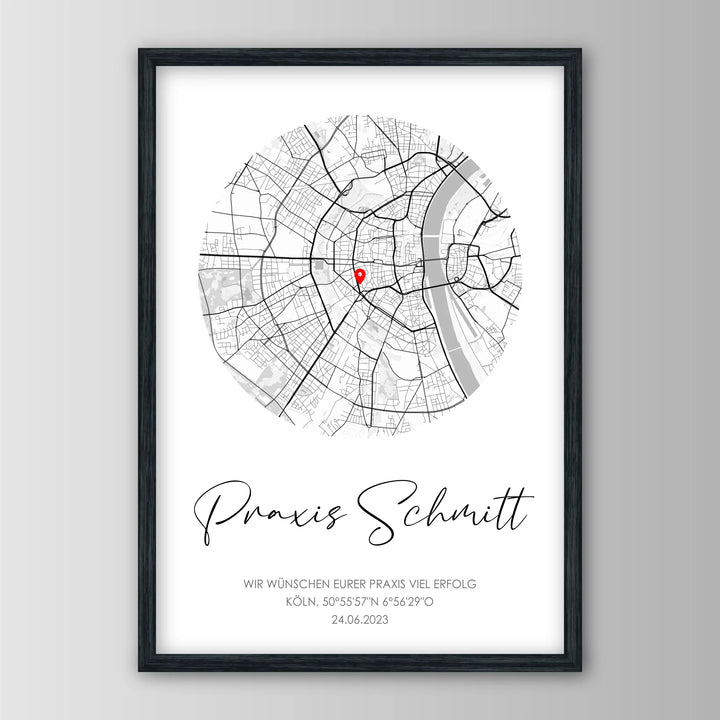 Geschenk zur Praxiseröffnung - Personalisiertes Poster