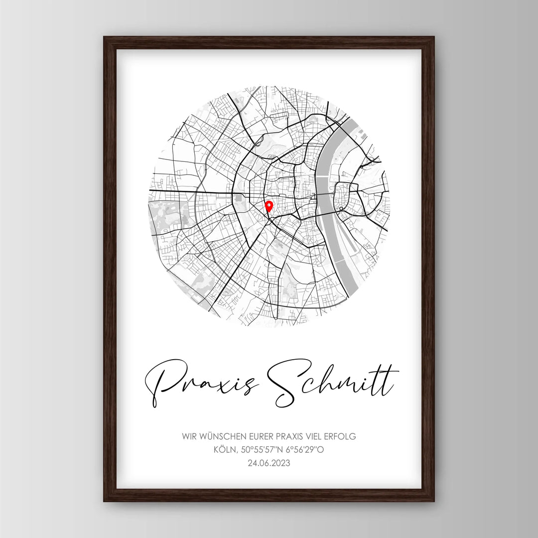 Geschenk zur Praxiseröffnung - Personalisiertes Poster
