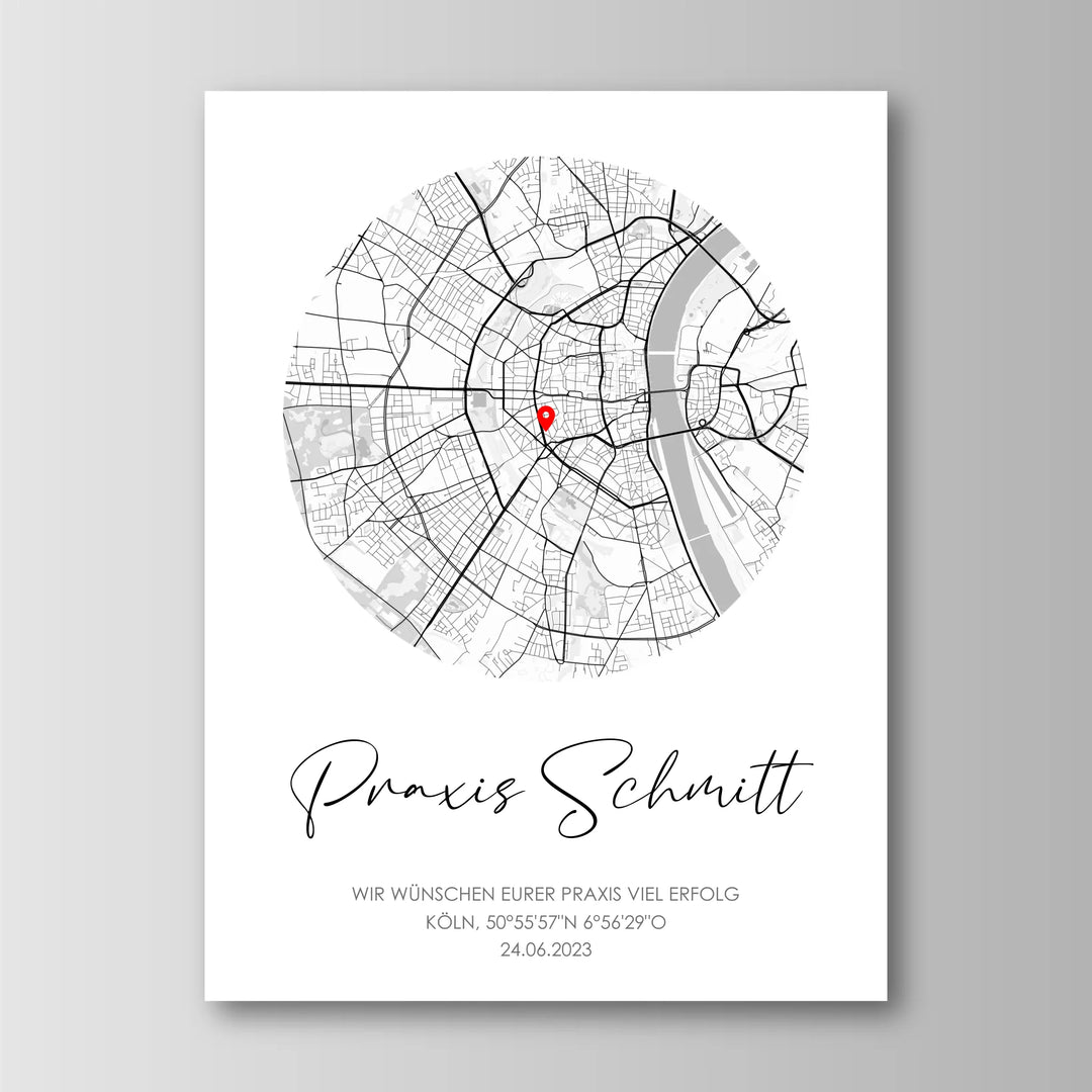 Geschenk zur Praxiseröffnung - Personalisiertes Poster