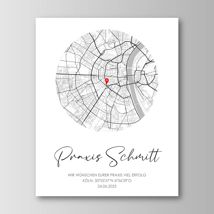 Geschenk zur Praxiseröffnung - Personalisiertes Poster