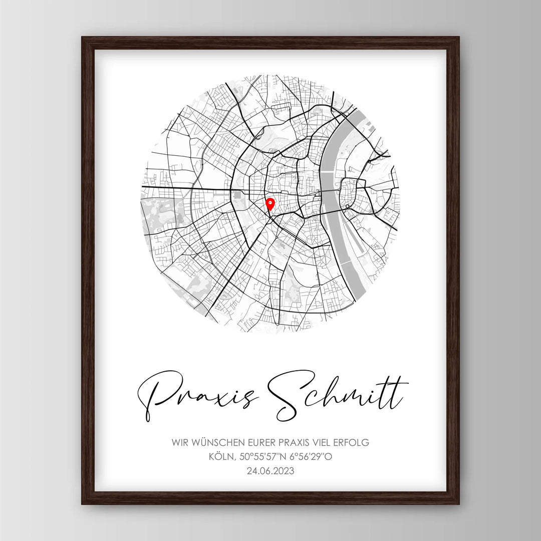 Geschenk zur Praxiseröffnung - Personalisiertes Poster