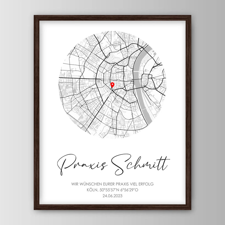 Geschenk zur Praxiseröffnung - Personalisiertes Poster