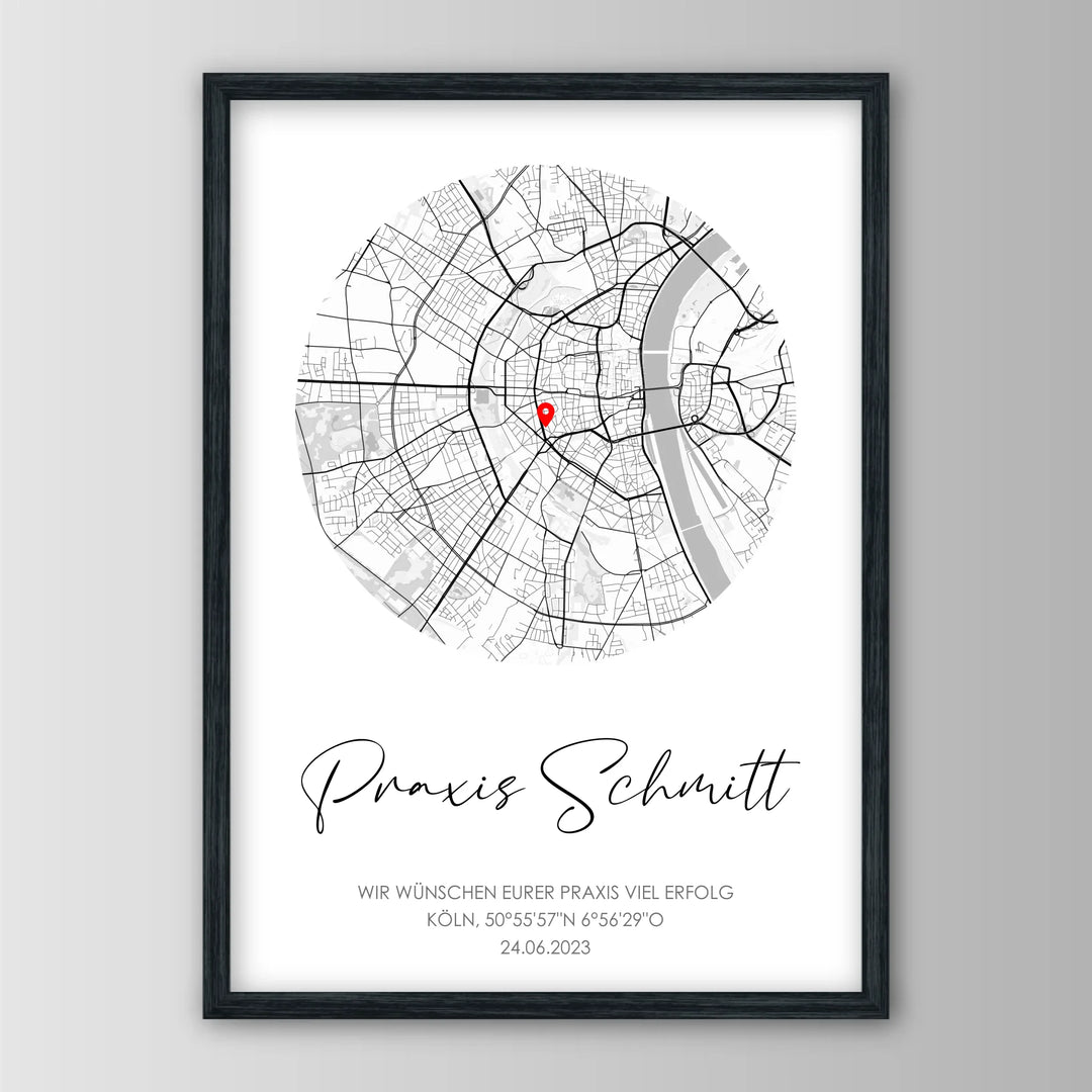 Geschenk zur Praxiseröffnung - Personalisiertes Poster