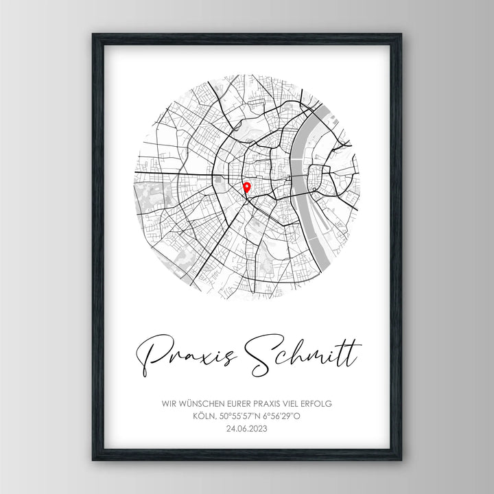 Geschenk zur Praxiseröffnung - Personalisiertes Poster