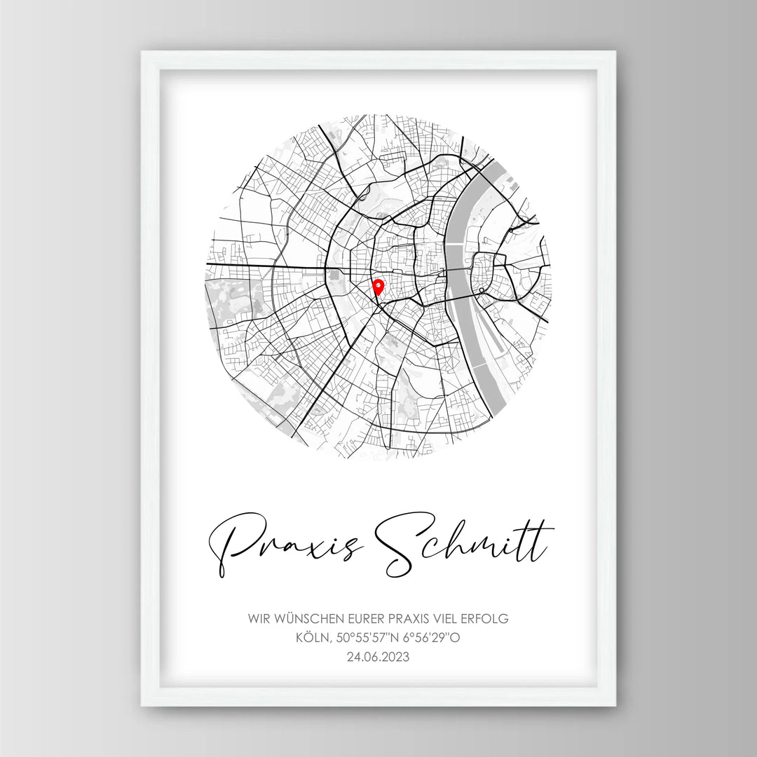 Geschenk zur Praxiseröffnung - Personalisiertes Poster