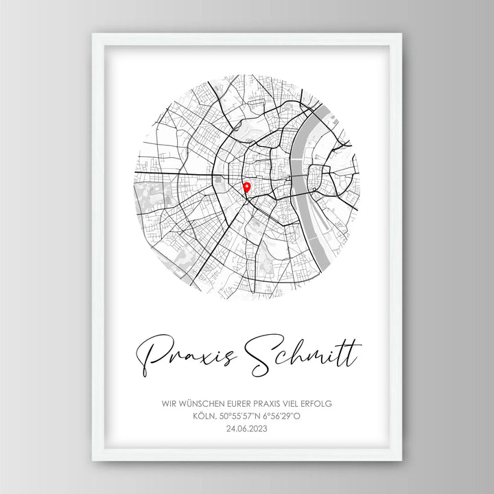 Geschenk zur Praxiseröffnung - Personalisiertes Poster