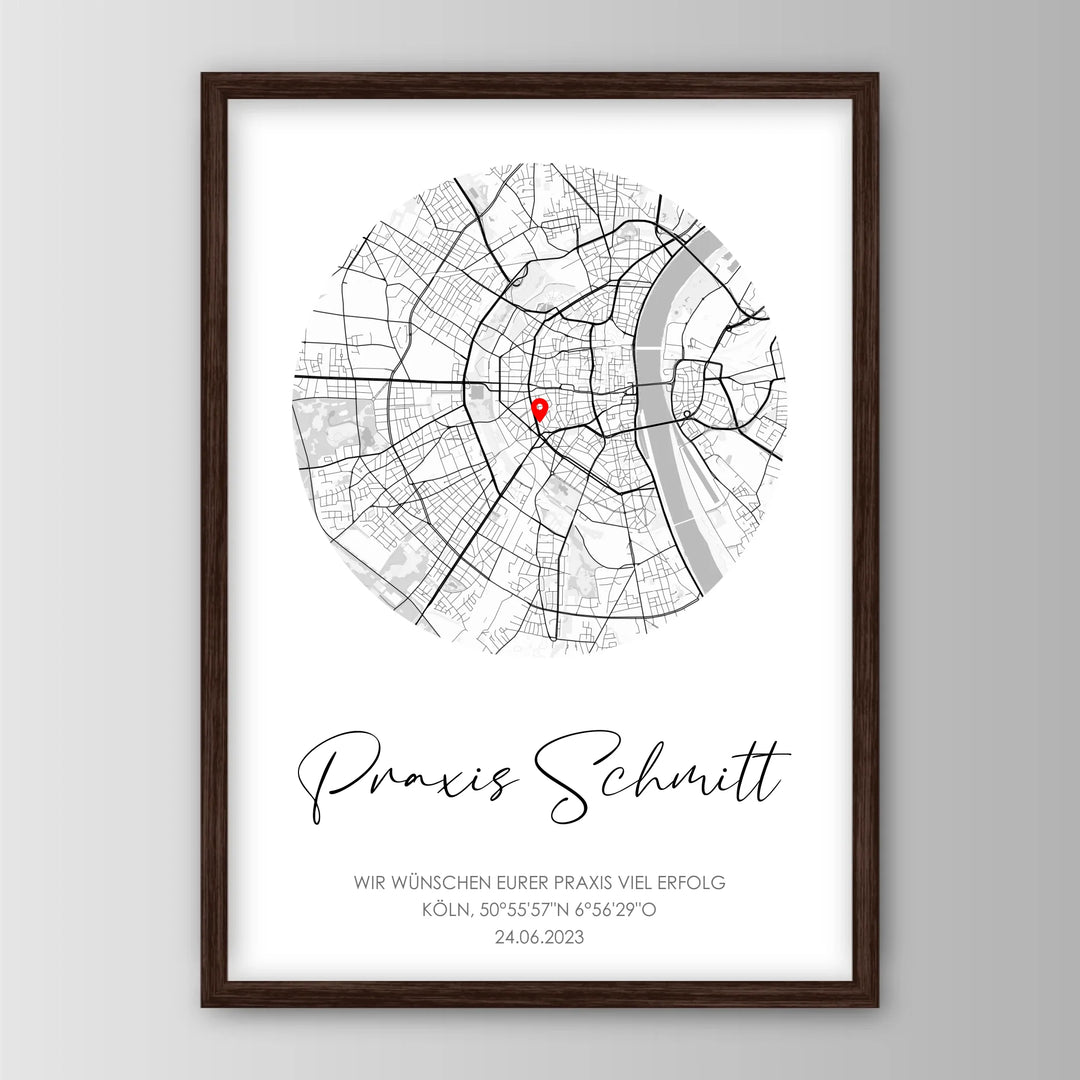 Geschenk zur Praxiseröffnung - Personalisiertes Poster