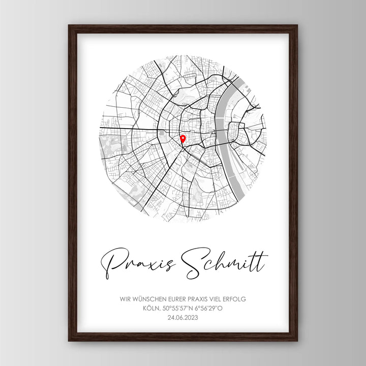 Geschenk zur Praxiseröffnung - Personalisiertes Poster