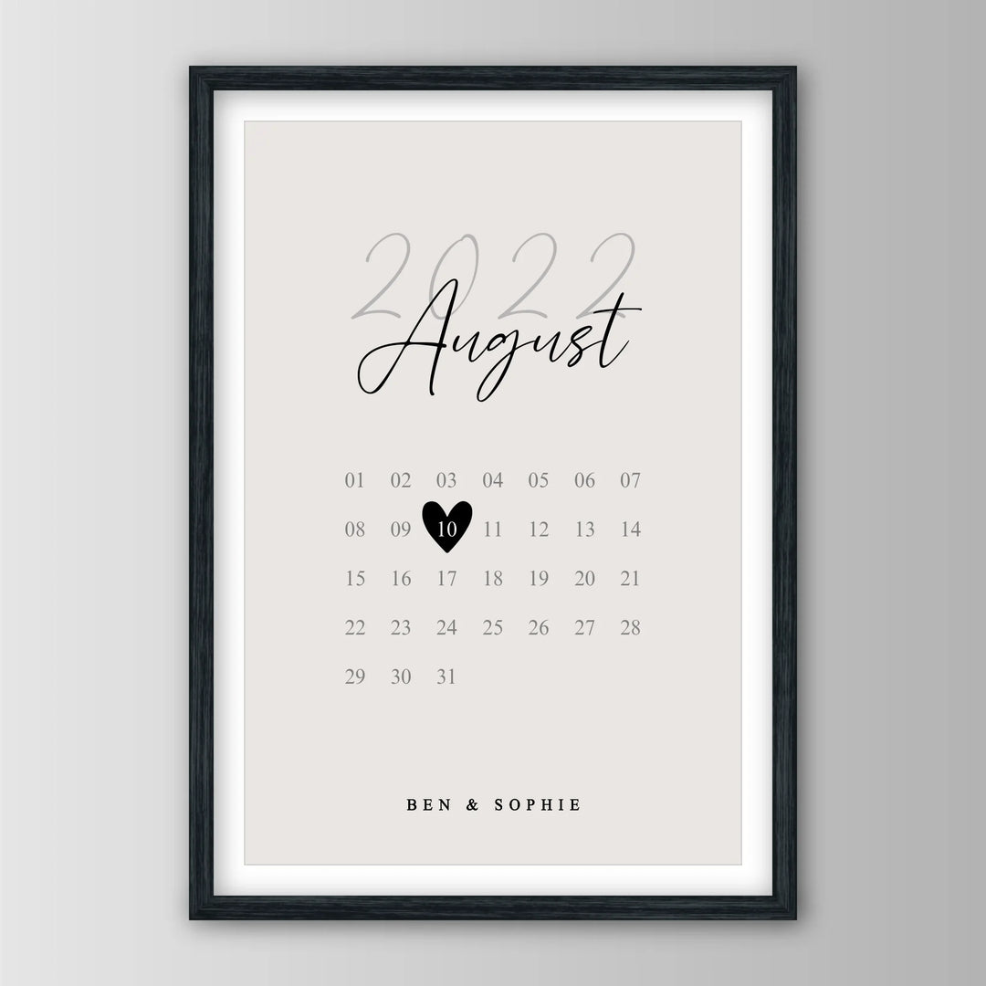 Our Special Date - Personalisiertes Poster