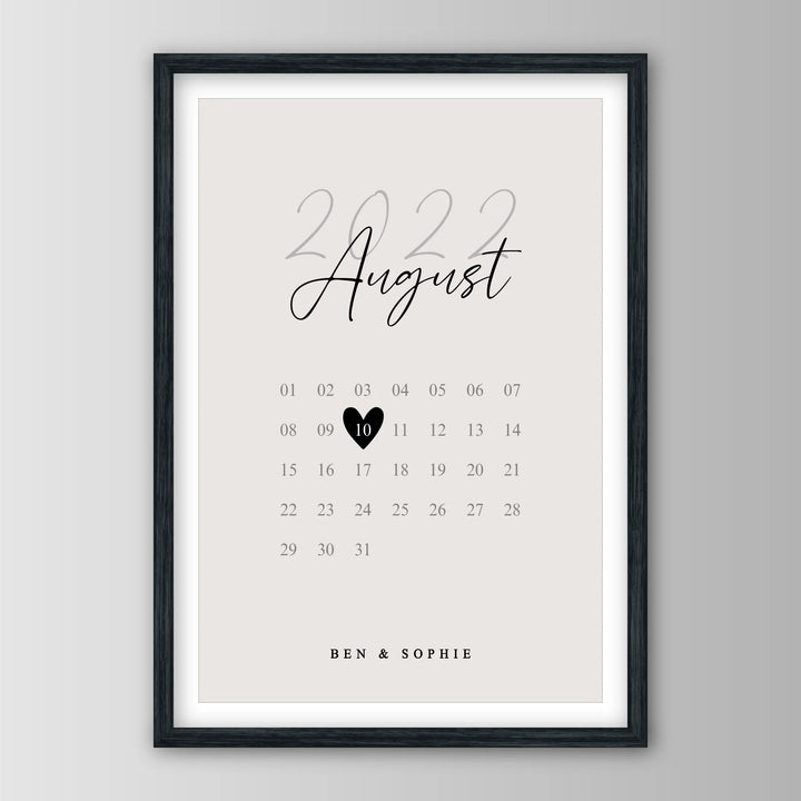 Our Special Date - Personalisiertes Poster