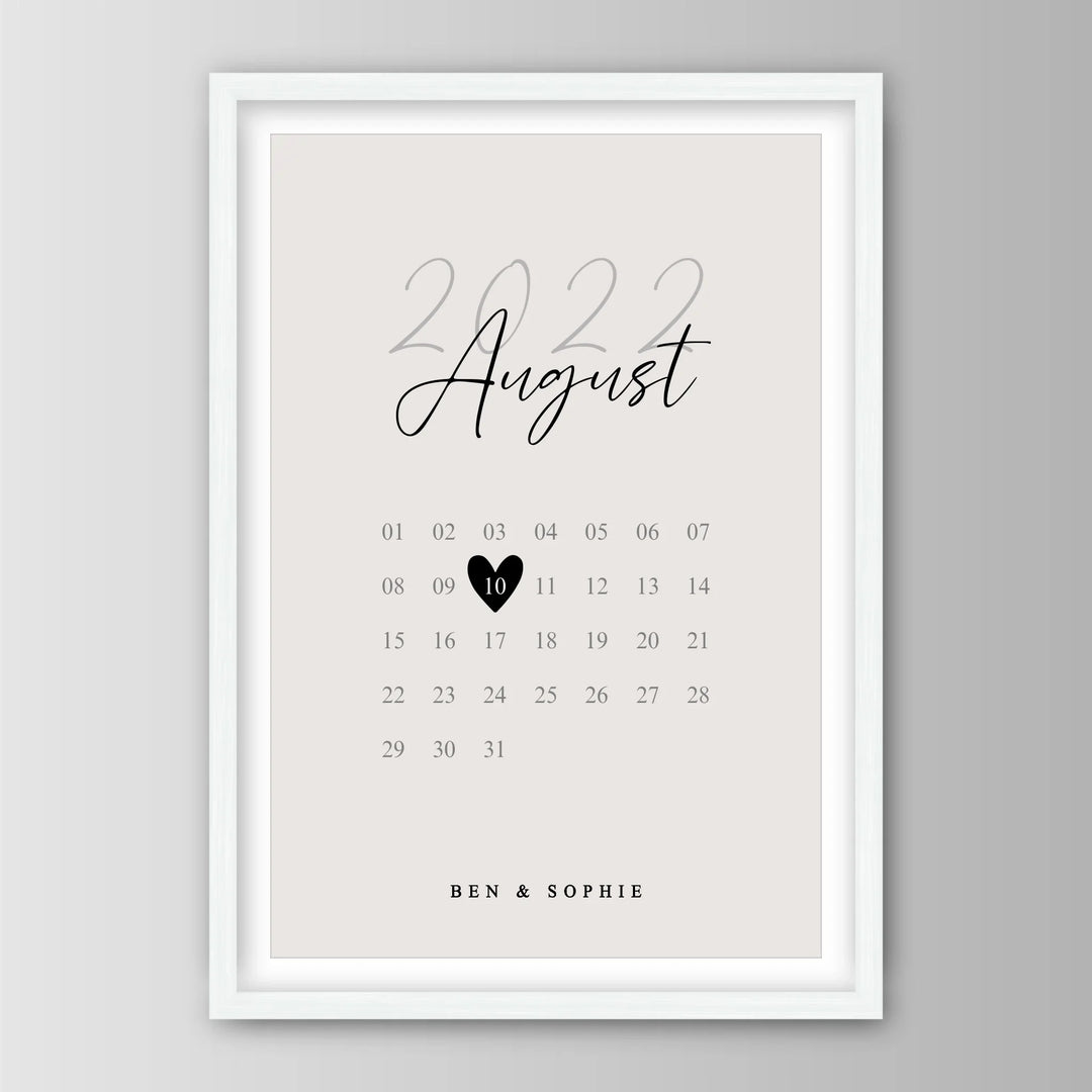 Our Special Date - Personalisiertes Poster