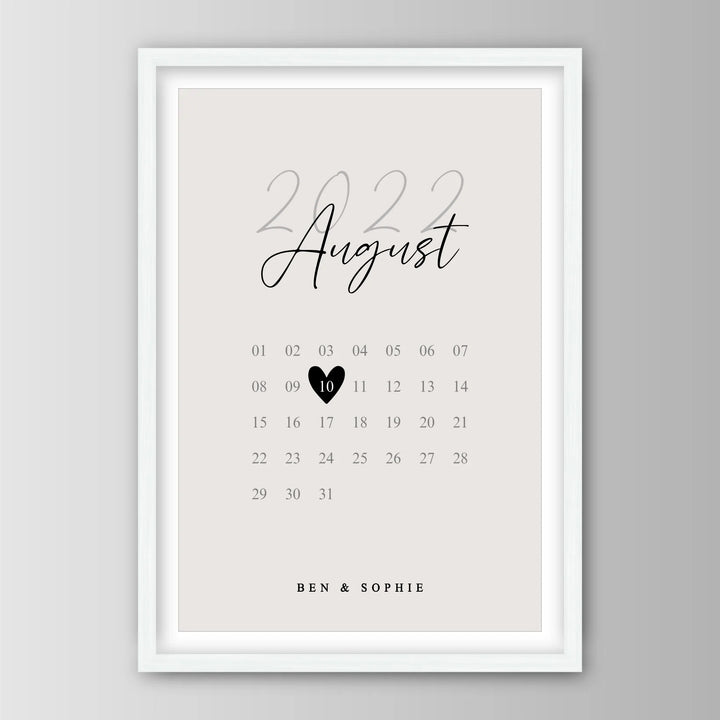 Our Special Date - Personalisiertes Poster