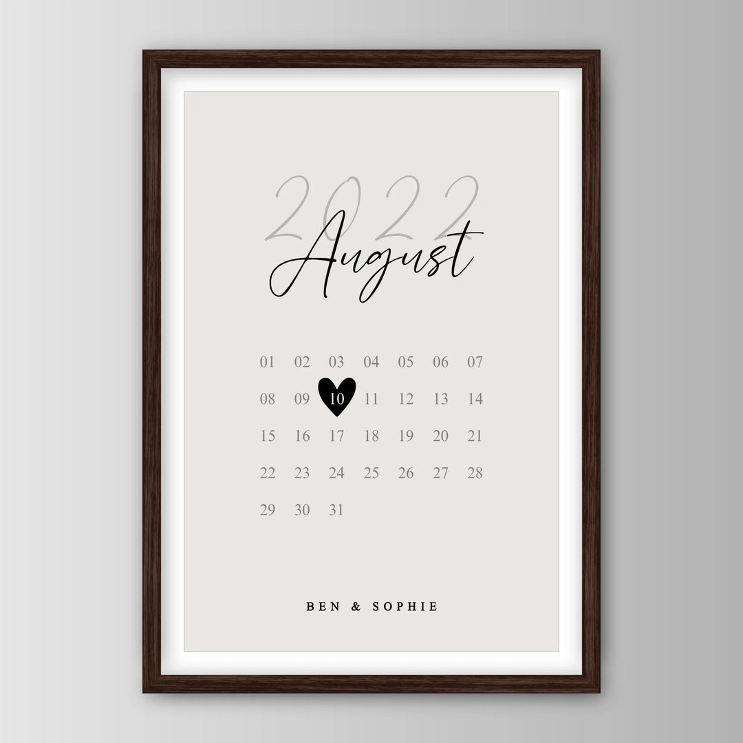 Our Special Date - Personalisiertes Poster