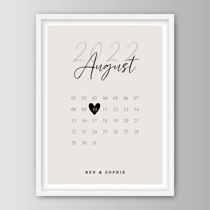 Our Special Date - Personalisiertes Poster