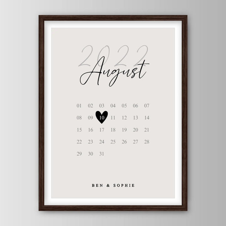 Our Special Date - Personalisiertes Poster