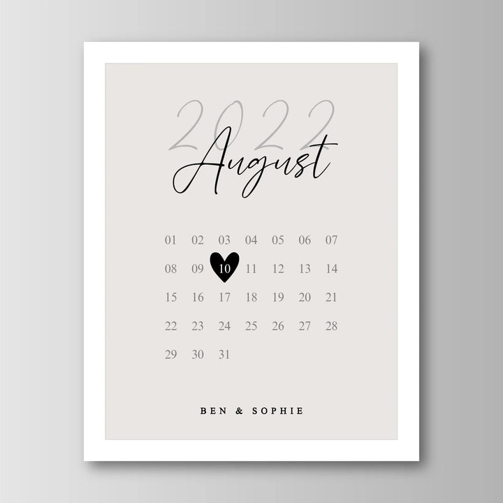 Our Special Date - Personalisiertes Poster