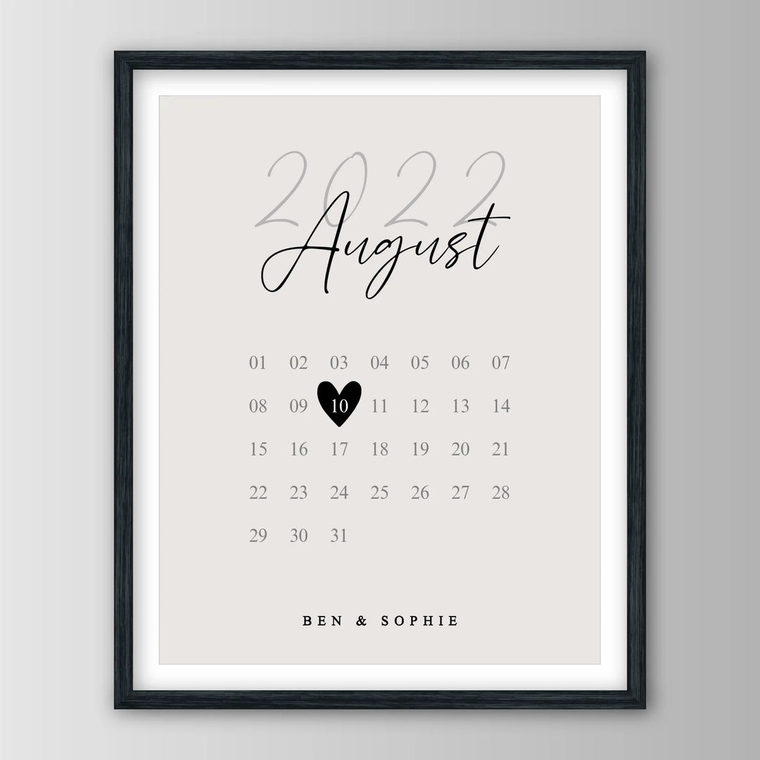 Our Special Date - Personalisiertes Poster