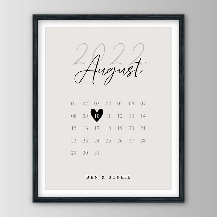 Our Special Date - Personalisiertes Poster