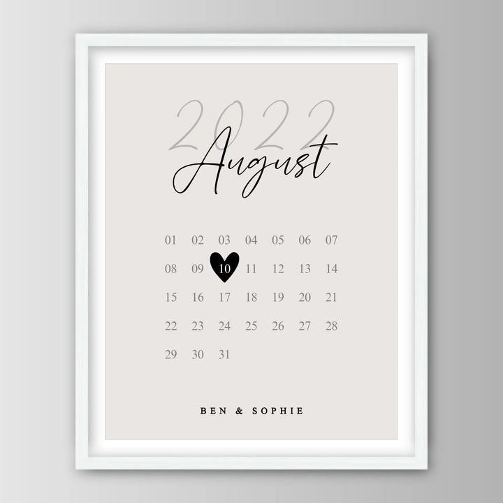 Our Special Date - Personalisiertes Poster