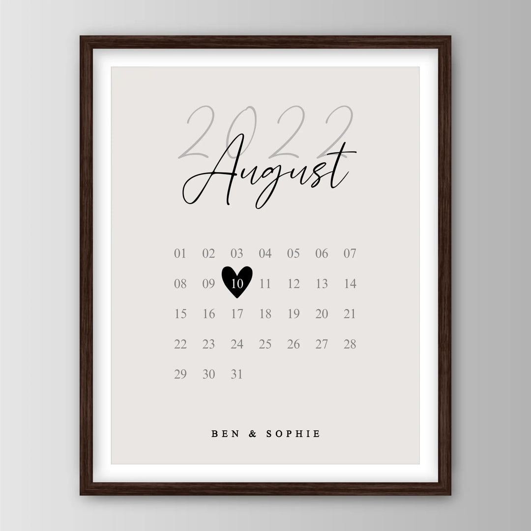 Our Special Date - Personalisiertes Poster