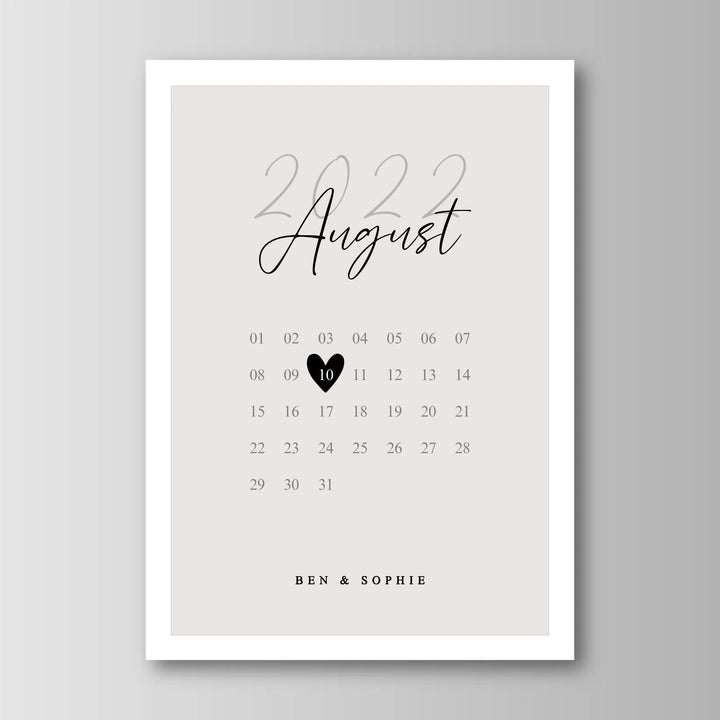 Our Special Date - Personalisiertes Poster