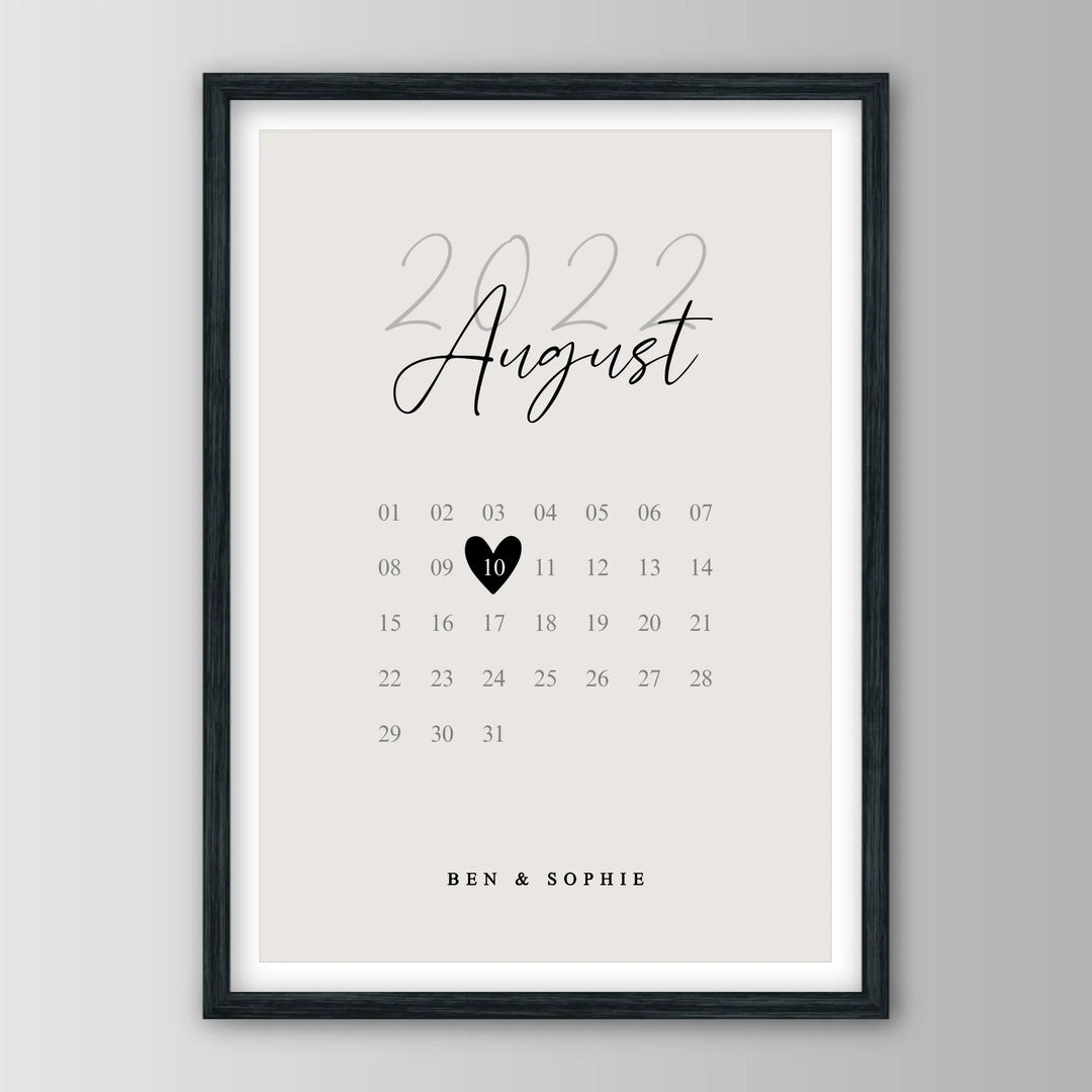 Our Special Date - Personalisiertes Poster
