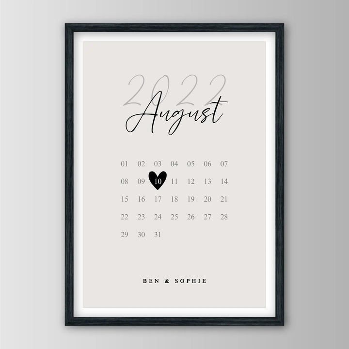 Our Special Date - Personalisiertes Poster