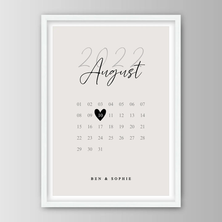 Our Special Date - Personalisiertes Poster