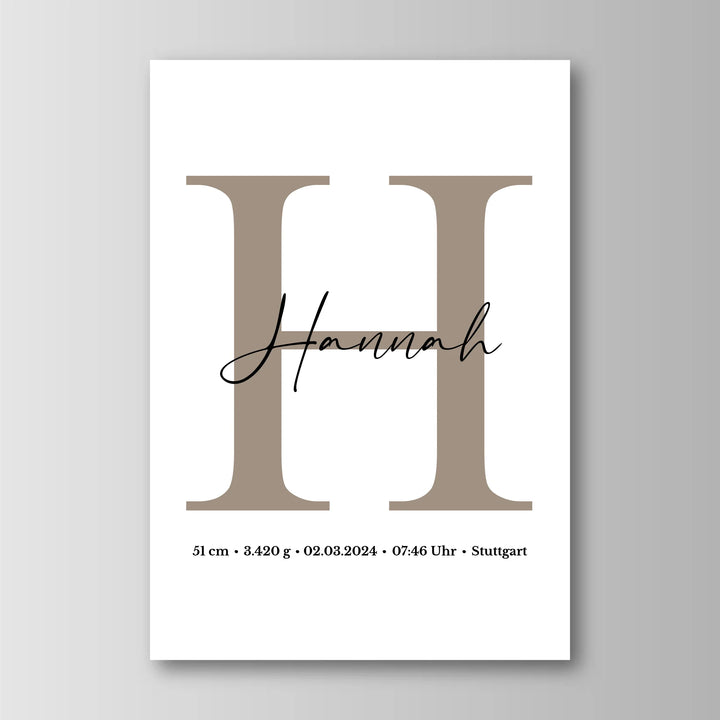 Namensposter - Personalisiertes Poster