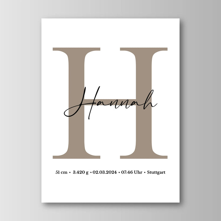 Namensposter - Personalisiertes Poster