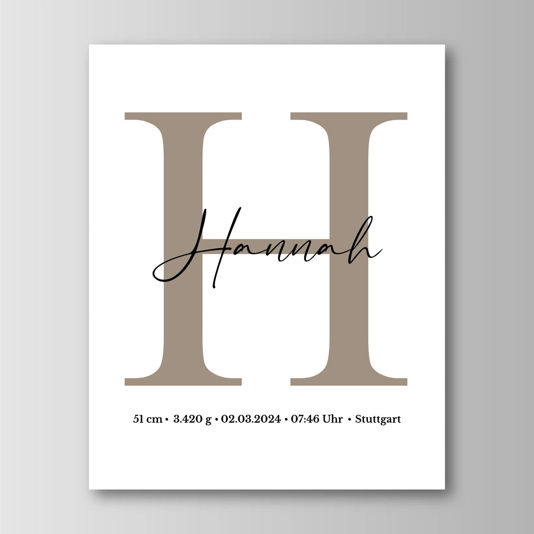 Namensposter - Personalisiertes Poster