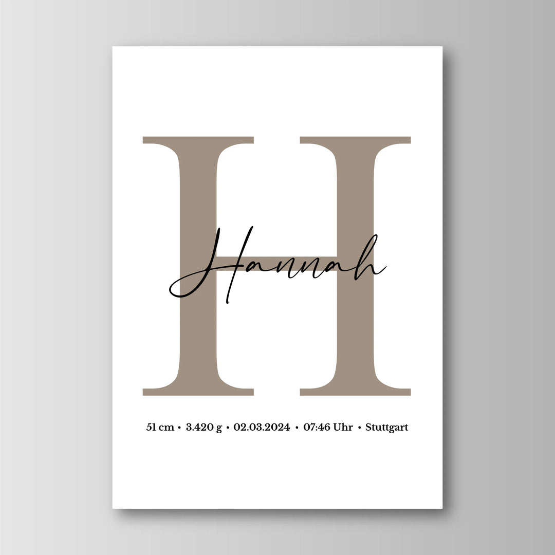Namensposter - Personalisiertes Poster