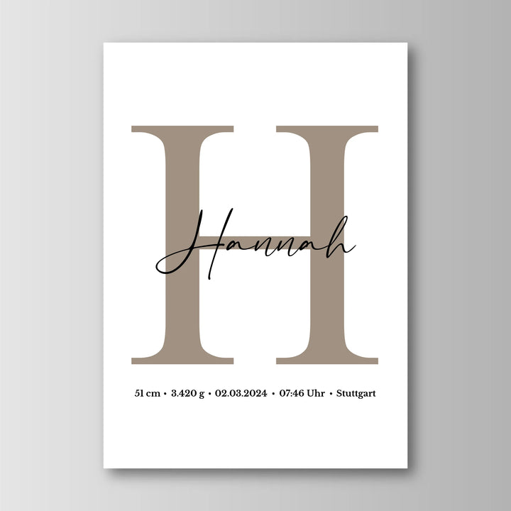 Namensposter - Personalisiertes Poster