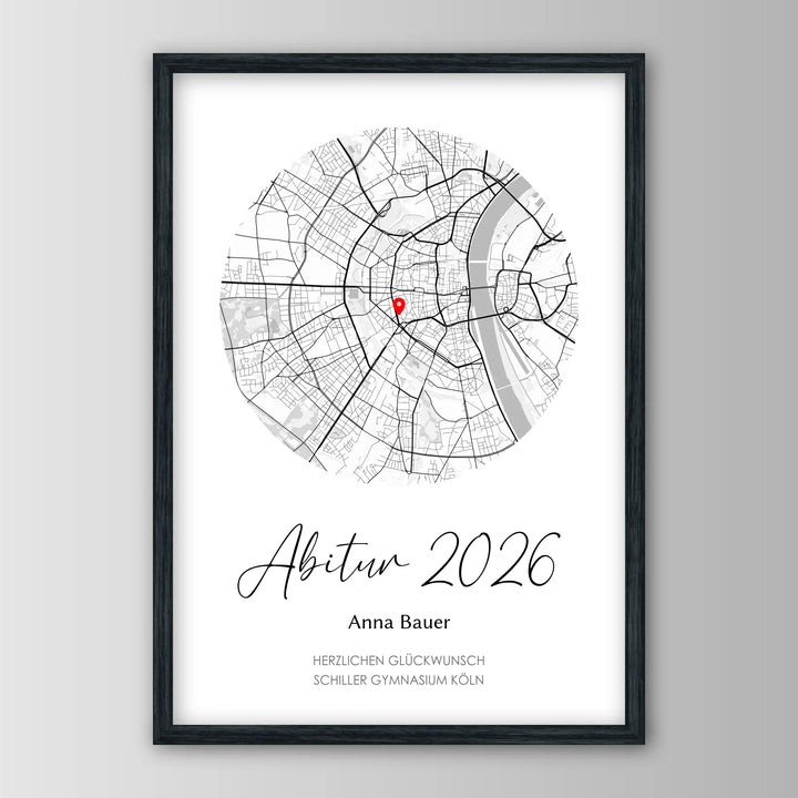Geschenk zum Abitur - Personalisiertes Poster