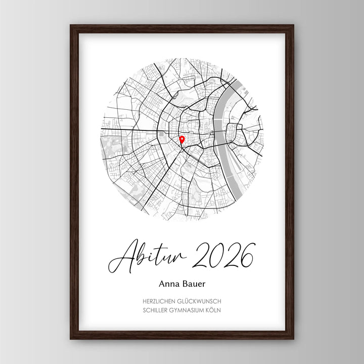 Geschenk zum Abitur - Personalisiertes Poster