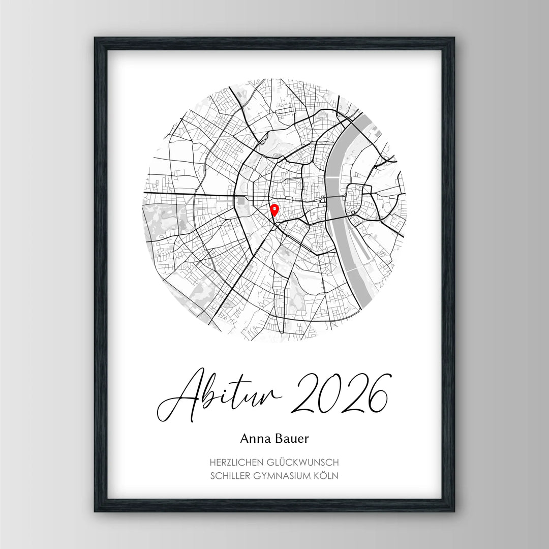 Geschenk zum Abitur - Personalisiertes Poster