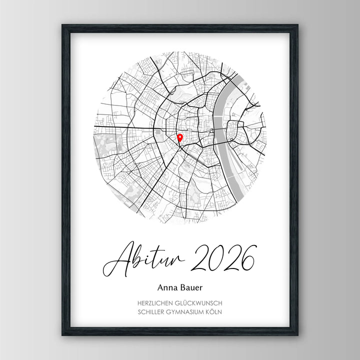 Geschenk zum Abitur - Personalisiertes Poster