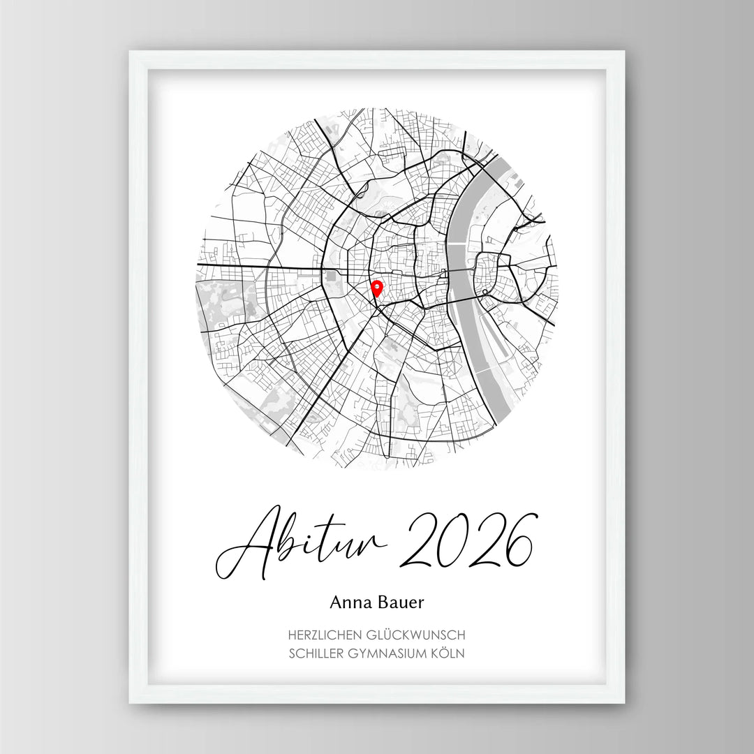 Geschenk zum Abitur - Personalisiertes Poster