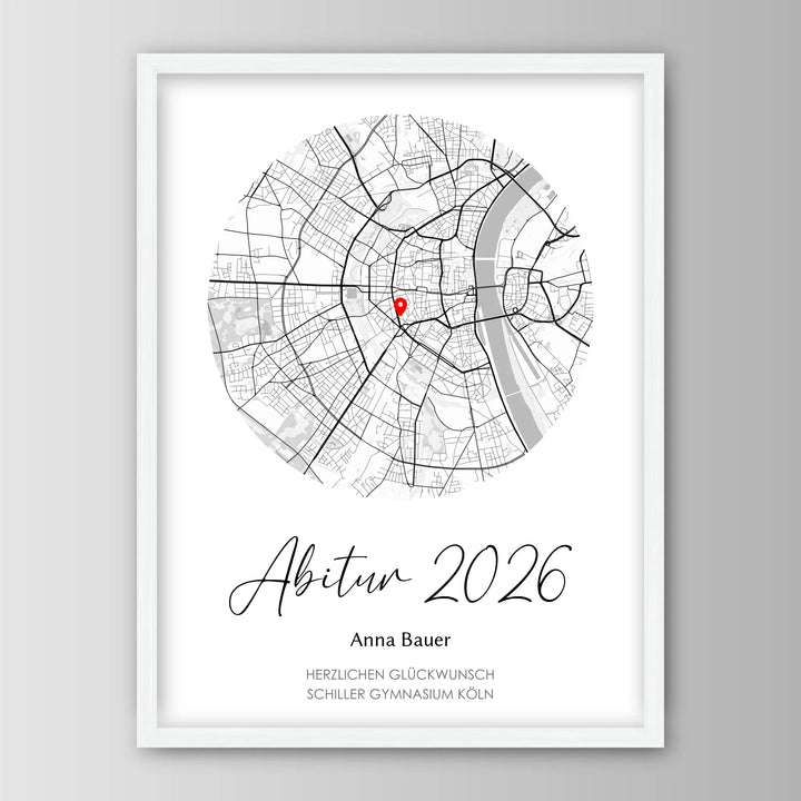 Geschenk zum Abitur - Personalisiertes Poster